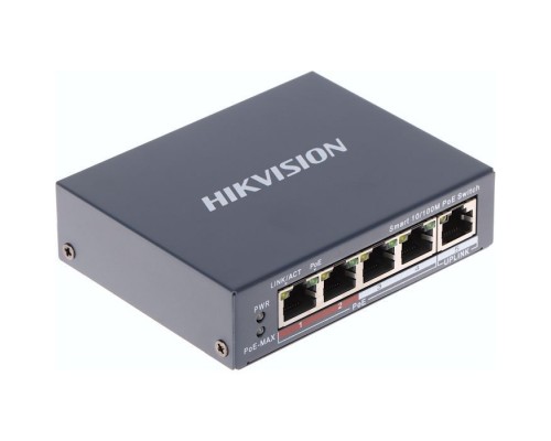 Комутатор мережевий Hikvision DS-3E1105P-EI/V2
