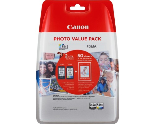 Картридж Canon PG-545/CL-546 MultipackXL BK+Color, +Paper (8286B006)
