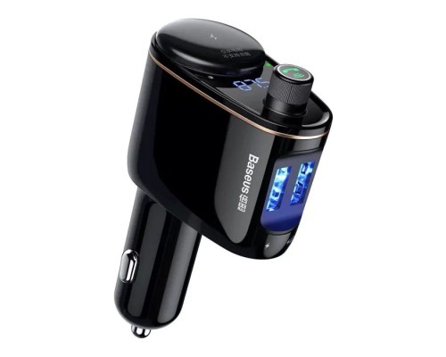 FM модулятор Baseus FM Launcher Locomotive 3.4 A 2 USB (CCHC000001)