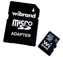 Карта пам'яті Wibrand 128GB microSD class 10 (WICDHU1/128GB-A)
