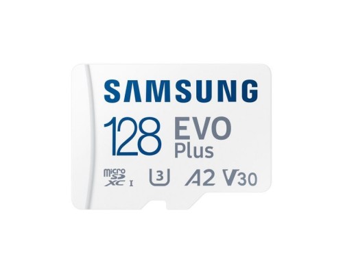 Карта пам'яті Samsung 128GB microSD class 10 UHS-I U3 V30 A2 EVO Plus (MB-MC128SA/EU)