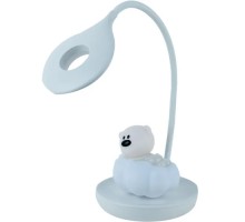 Настільна лампа Kite Cloudy Bear LED з акумулятором, блакитна (K24-493-2-3)
