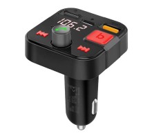 FM модулятор Promate PowerTune 30w USB-A OTG/USB-A QC3.0/USB-C BLACK (powertune-30w.black)