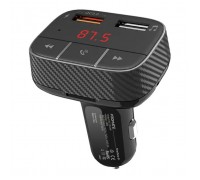 FM модулятор Promate SmarTune 2+ BLUETOOTH 5.0 USB QC 3.0 AUX/SD/USB BLACK (smartune-2+.black)