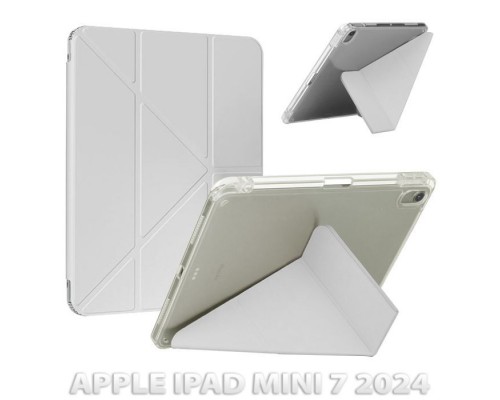 Чохол до планшета BeCover Ultra Slim Origami Transparent Apple iPad Mini 7 2024 Gray (712935)