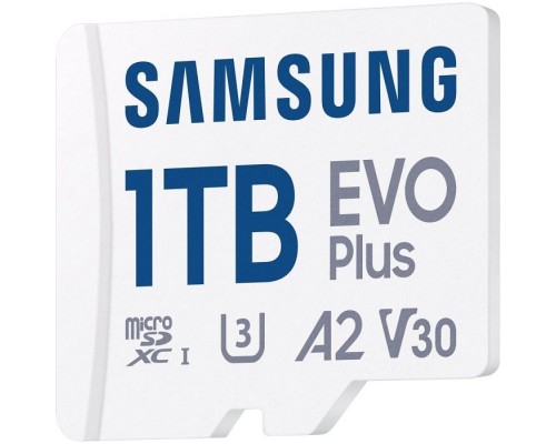 Карта пам'яті Samsung 1TB microSDXC Class UHS-I U3 V30 A2 EVO Plus + SD Adapter (MB-MC1T0SA/EU)