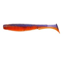 Силікон рибальський FishUP U-Shad 4" 207 - Dark Violet/Orange (8шт/уп) (1864.11.24)
