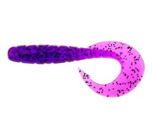 Силікон рибальський FishUP Mighty Grub 4.5" 016 - Lox/Green&Black (4шт/уп) (1864.04.33)
