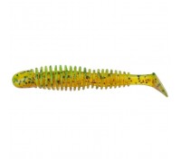 Силікон рибальський Reins Bubbling Shad 3" B61 Chart Pepper/Motoroil Red Gold (6 шт/уп.) (1552.07.60)