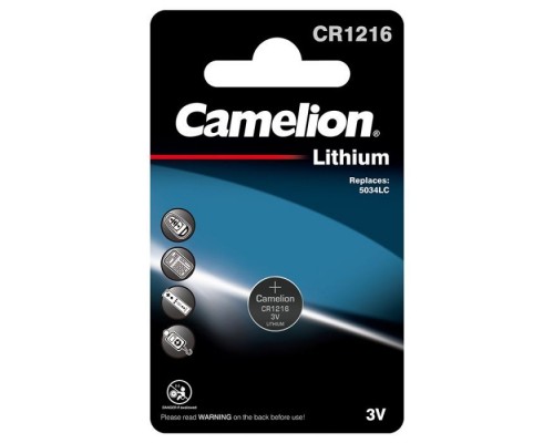 Батарейка CR 1216 Lithium * 1 Camelion (CR1216-BP1)