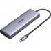 Концентратор Ugreen USB3.1 Type-C to HDMI60Hz/VGA/USB 3.0х3/RJ45/SD/TF/PD 100W 9-in-1 CM498 (15600)