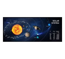 Килимок для мишки Gembird MP-SOLARSYSTEM-XL-01 Black (MP-SOLARSYSTEM-XL-01)