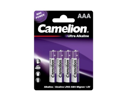Батарейка Camelion AAA LR03 Ultra Alkaline * 4 (LR03-BP4UT)