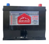 Акумулятор автомобільний NORVEGO ВЕСТА Asia EFB 75A +прав (0) (700 пуск)