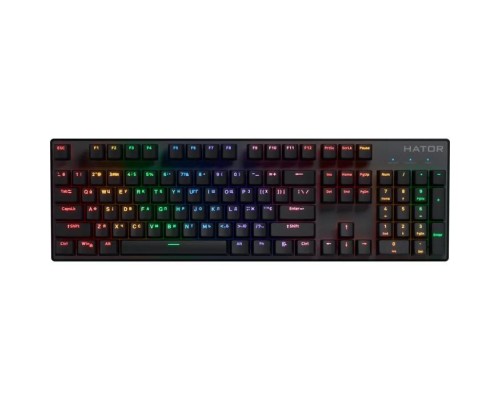 Клавіатура Hator Icefall Mecha Rainbow Wireless/USB Black (HTK204UA)
