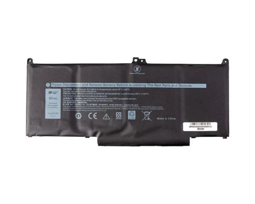 Акумулятор до ноутбука Dell Latitude 7300 MXV9V, 7800mAh (60Wh), 4cell, 7.6V, Li-ion AlSoft (A71056)