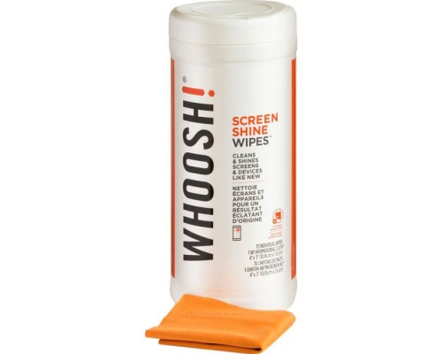 Серветки Whoosh! Screen Shine 70 WIPES + 1microfiber 14х14cm (1FGWP70ENFR/1FG70WPENFR)