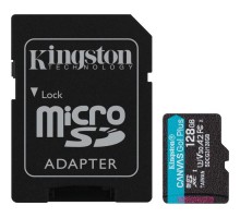 Карта пам'яті Kingston 128GB microSDXC сlass 10 UHS-I U3 V30 A2 Canvas Go Plus G4 (SDCG4/128GB)