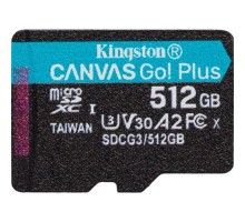 Карта пам'яті Kingston 512GB microSDXC сlass 10 UHS-I U3 V30 A2 Canvas Go Plus G4 (SDCG4/512GBSP)