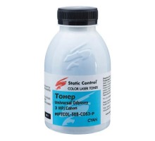 Тонер HP/Canon MPTCOL OS3 40г cyan (фасовка) Static Control (MPTCOL-40B-COS3-P)