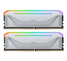 Модуль пам'яті для комп'ютера DDR5 32GB (2x16GB) 5600 MHz NOX RGB Silver Apacer (AH5U32G56C522NWAA-2)