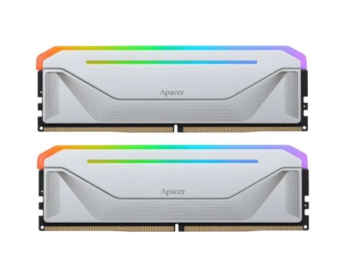 Модуль пам'яті для комп'ютера DDR5 32GB (2x16GB) 5600 MHz NOX RGB Silver Apacer (AH5U32G56C522NWAA-2)