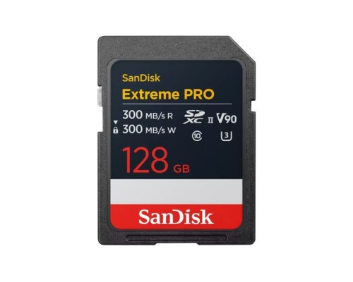Карта пам'яті SanDisk 128GB SD class 10 UHS-II U3 V90 Extreme Pro (SDSDXDM-128G-GN4IN)