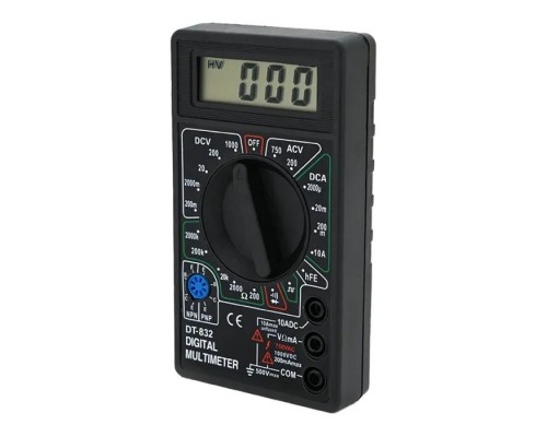Цифровий мультиметр Voltronic DT-832, V, A, R, Q100 (DT-832)