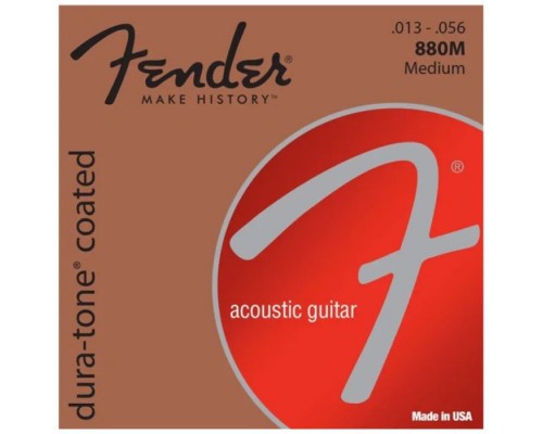 Струни для гітари Fender 80/20 Dura-Tone 13-56 Coated Acoustic Guitar Strings (236922)