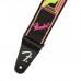 Ремінь для гітари Fender Strap 2" Neon Monogrammed Yellow Pink (232337)