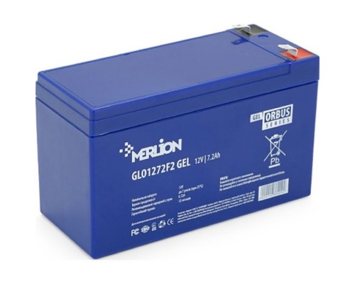 Батарея до ДБЖ Merlion GLO 12V 7.2Ah GEL (GLO1272F2 GEL)