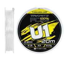 Флюорокарбон Favorite U1 FC 20m 24/0.81mm 87.2lb/39.57kg (1693.12.02)