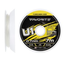 Флюорокарбон Favorite U1 FC 7m 18/0.70mm 63.1lb/28.64kg (1693.11.92)