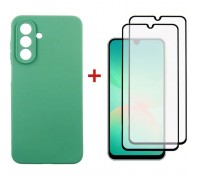 Чохол до мобільного телефона Dengos Kit Samsung Galaxy A26 Soft + 2 pcs glass (Mint) (DG-CTG2P-12)