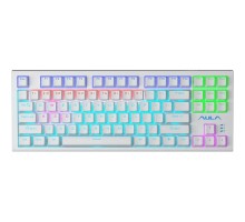 Клавіатура Aula F3032 White keycaps plus 21 Yellow keys KRGD Brown USB UA White (6948391201757)
