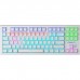 Клавіатура Aula F3032 White keycaps plus 21 Yellow keys KRGD Brown USB UA White (6948391201757)