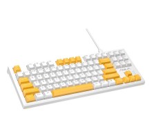 Клавіатура Aula F3032 keycaps plus 21 Yellow keys KRGD Red USB UA White (6948391204680)