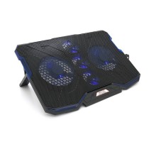Підставка до ноутбука IceCoorel 10-15.6", 2*140mm + 3*70mm 1400 RPM, 2*USB, 410x290x26mm, Blue (A2)