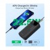 Батарея універсальна Choetech 30000mAh 22,5W, PD, QC/3.0, USB-C In/out, 2*USB-A (B730-ACBK)