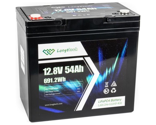 Батарея LiFePo4 Longttech 12.8V - 54Ah (LAR1254-G22NF-R32)