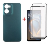 Чохол до мобільного телефона Dengos Motorola G05 Soft + glass 2pcs (Green) (DG-CTG2P-18)