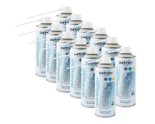 Стиснене повітря для чистки spray duster 400ml*12 Patron (CS-PN-F3-020-10)