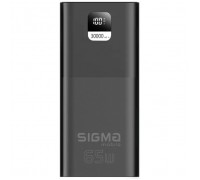 Батарея універсальна Sigma X-power SI30A6QLX 30000mAh, PD/65W, LED, cable 100w, black (4827798835111)