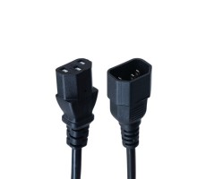 Кабель живлення C13 to C14 2.0m black Armorstandart (ARM73125)