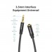 Кабель мультимедійний 3.5mm M to 3.5mm F 1.0m black Vention (BHBBF)