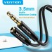 Кабель мультимедійний 3.5mm M to 3.5mm F 1.0m black Vention (BHBBF)