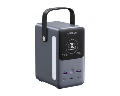 Батарея універсальна Ugreen 48000mAh 300W PD/3.1, зарядка 140W, Led лампа (25286)