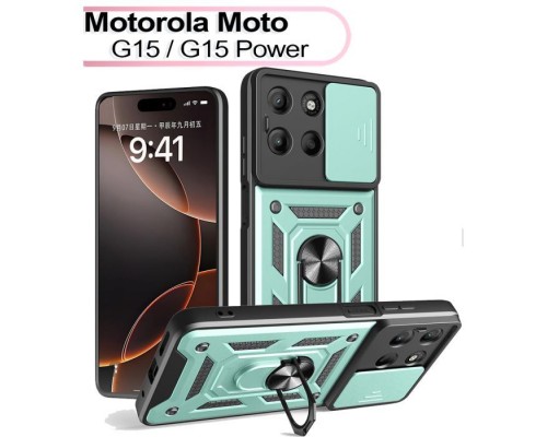 Чохол до мобільного телефона BeCover Military Motorola Moto G15 / G15 Power Dark Green (713532)