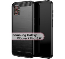 Чохол до мобільного телефона BeCover Carbon Series Samsung Galaxy XCover7 Pro SM-G766B Black (713559)