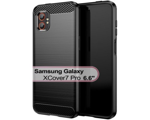 Чохол до мобільного телефона BeCover Carbon Series Samsung Galaxy XCover7 Pro SM-G766B Black (713559)
